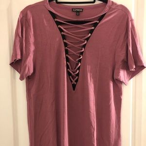 Cross tie v express shirt